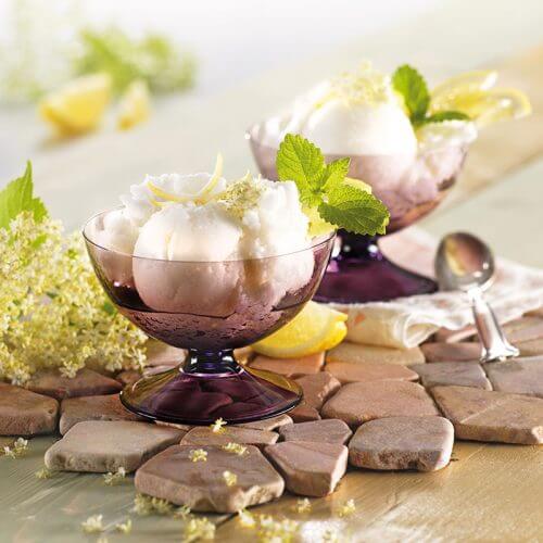 Holunderblütensorbet