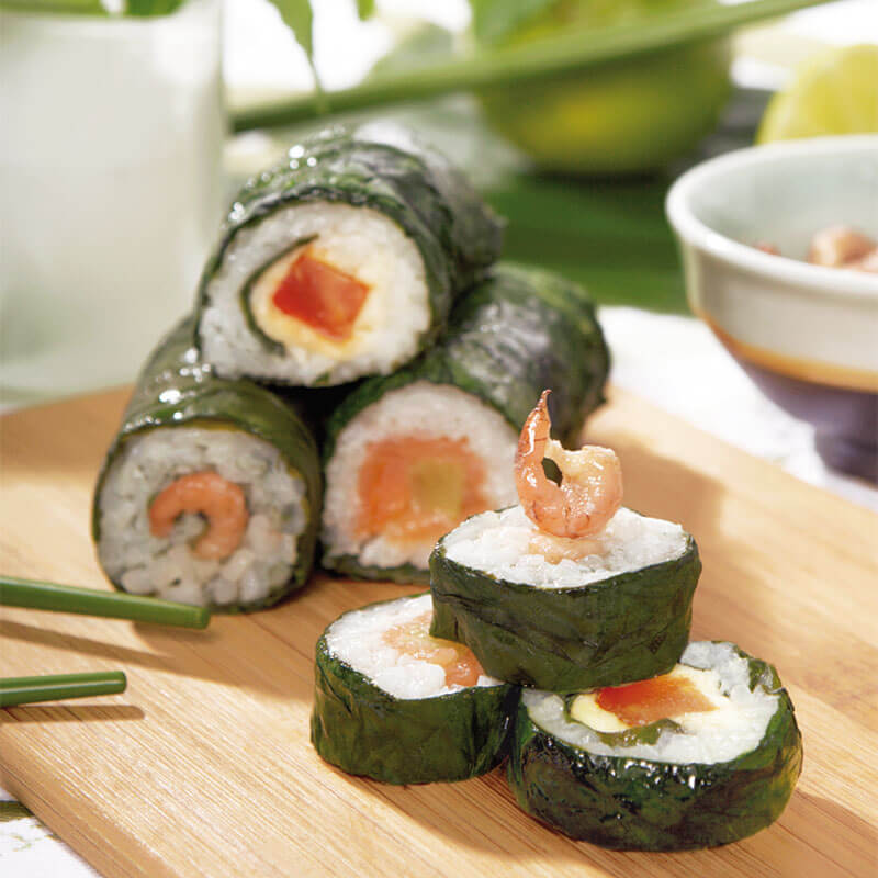 500g Sushi Reis Wie Viel Wasser Limetten-Reisröllchen im Spinatmantel - Riemerschmid